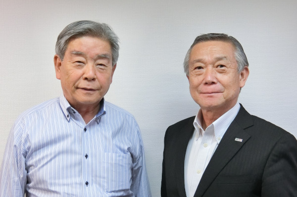 セイホーコーポレーション　奥野清志代表取締役と武藤由美夫取締役社長