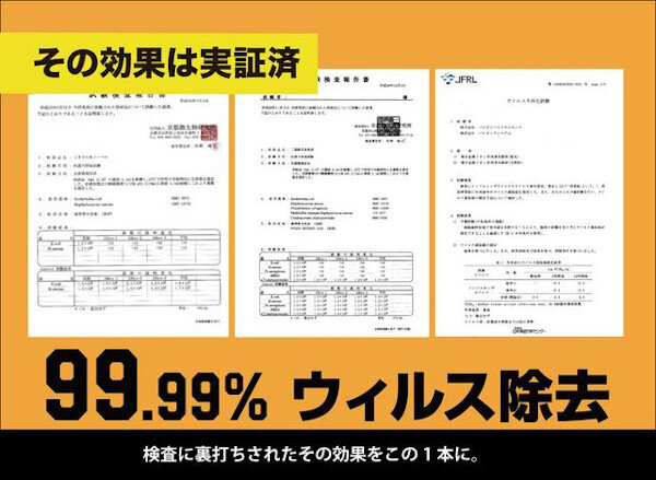 クリスコート　各種検査で効果を検証