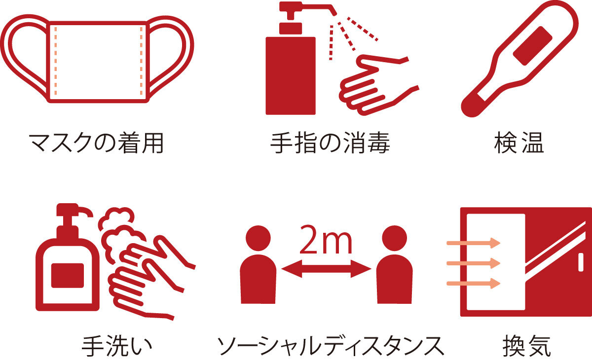 まずは基本的な感染症対策を