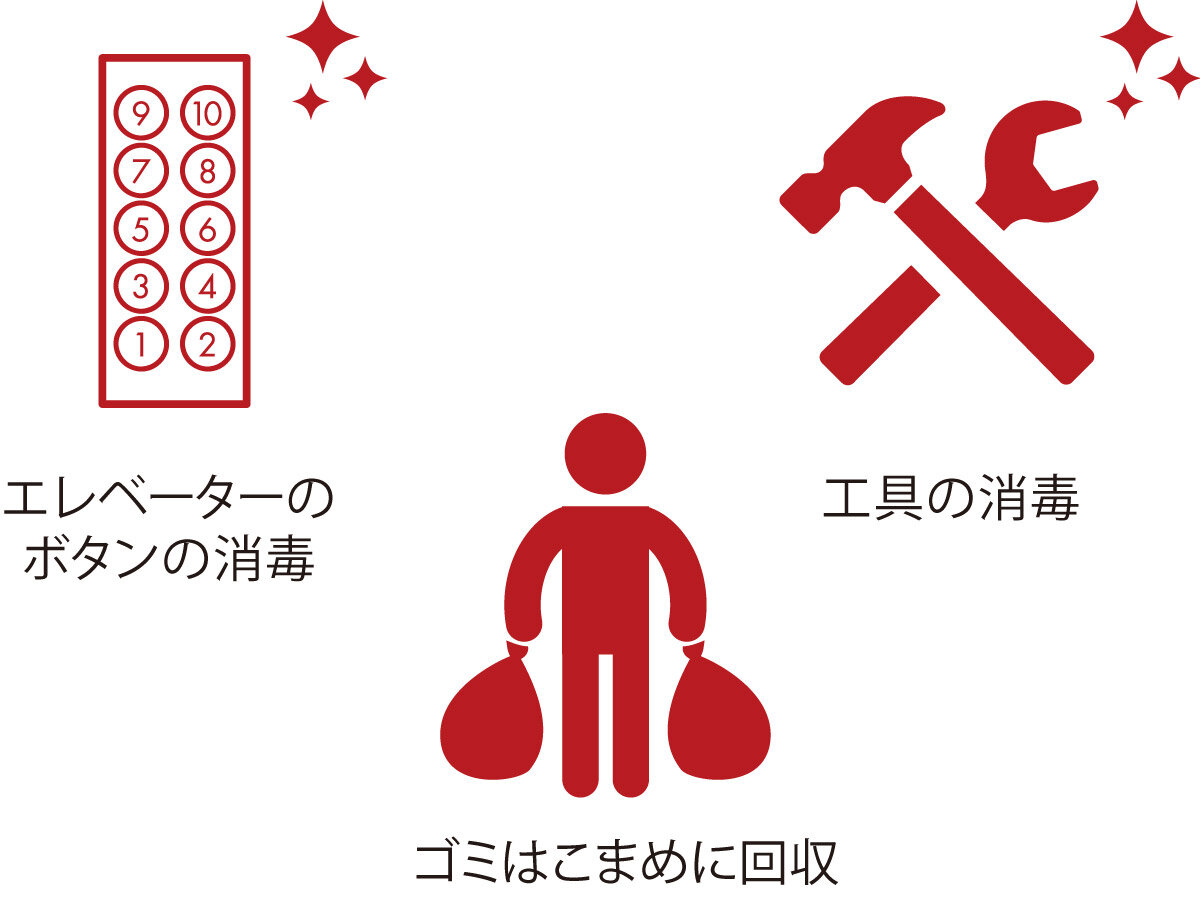 除菌や消毒はこまめに！