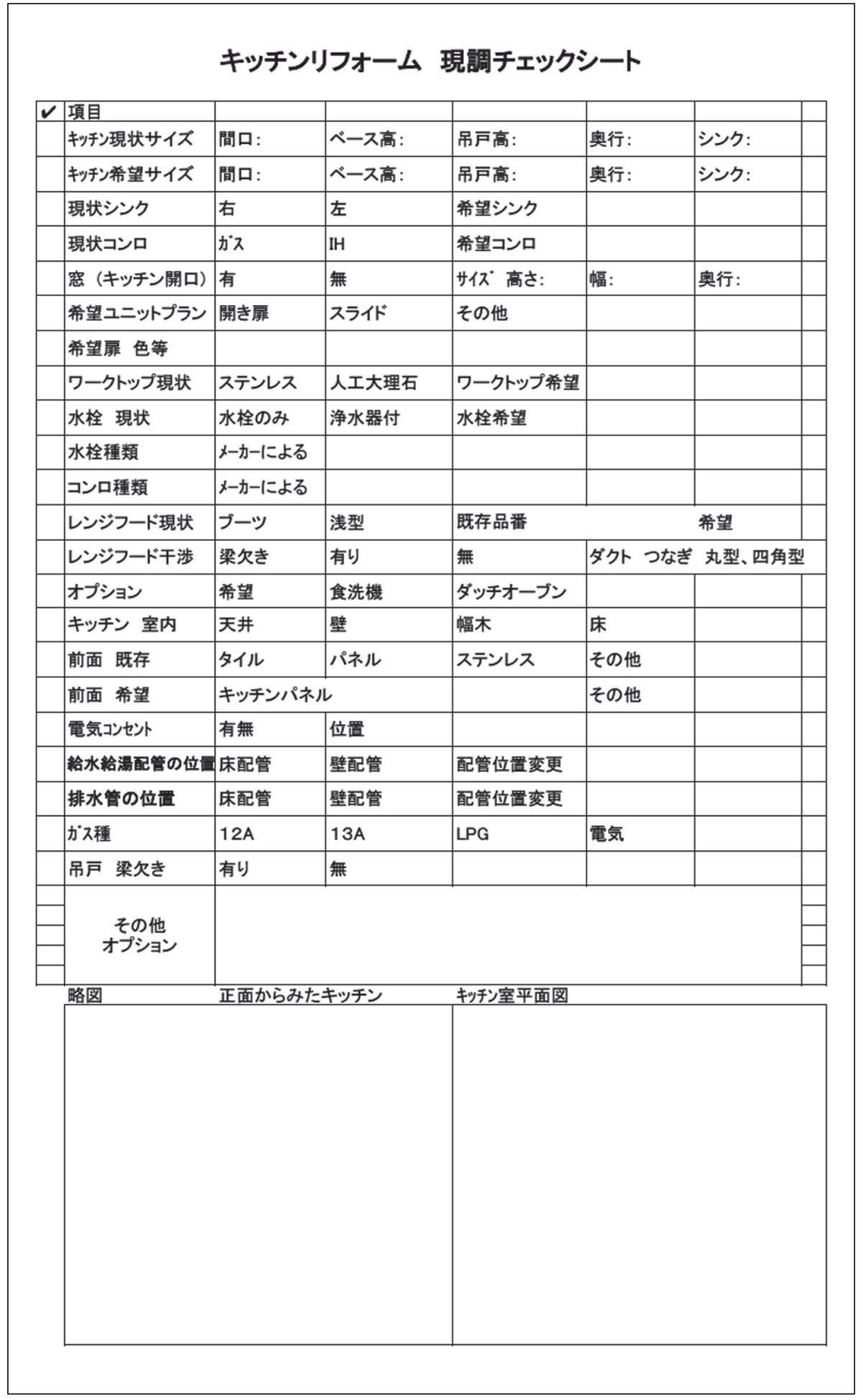 ナックプランニング　はかり忘れ＆撮り忘れを防ぐチェック式現調シート
