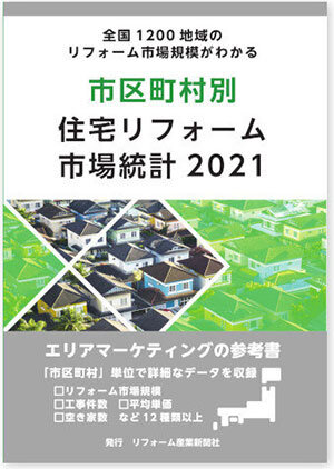 市区町村別住宅リフォーム市場統計2021