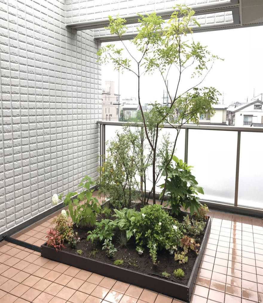 ボスケ　個人宅ベランダへの施工例