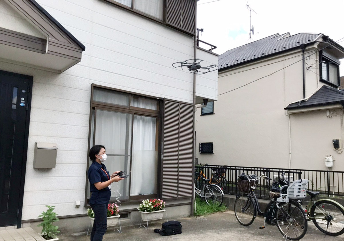 ヤマモトホールディングス　ドローンで定期点検を実施