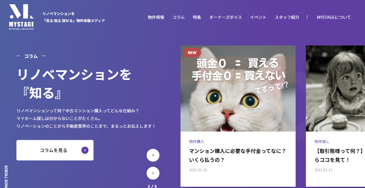 エフステージ_ホームページをわけることで、流入者増はもちろん明解性アップで契約率アップにもつなげる