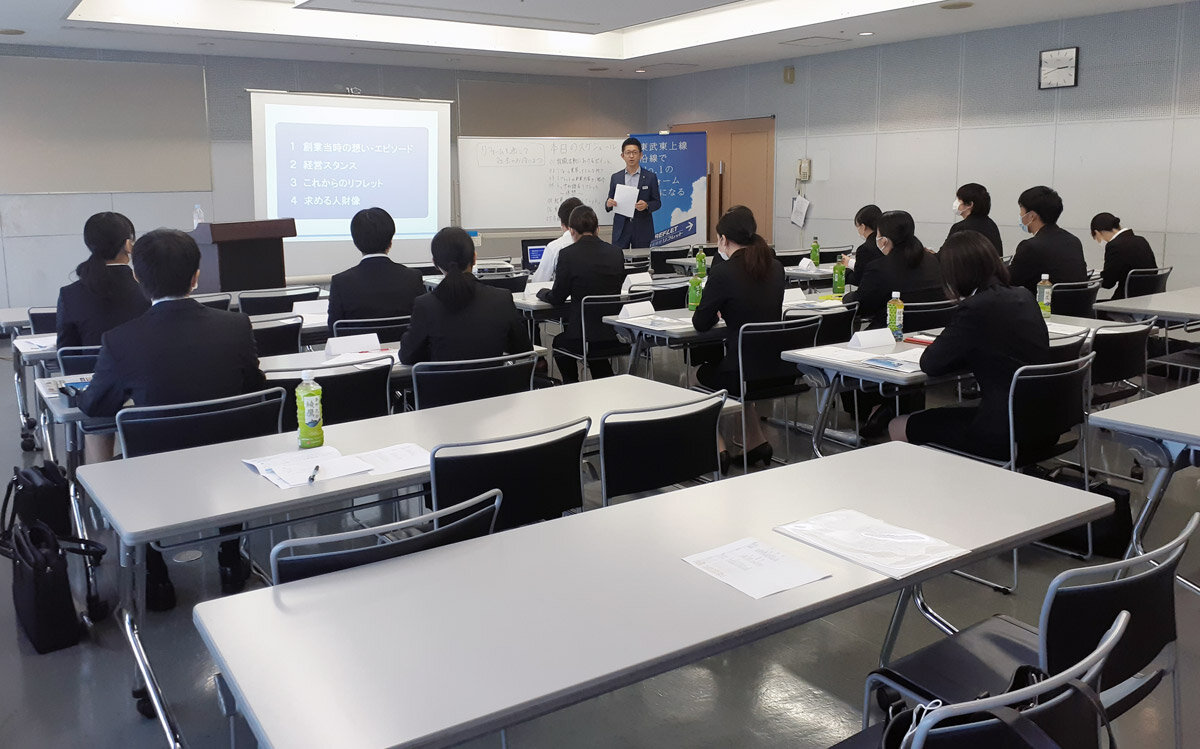 リフレット　会社説明会の様子