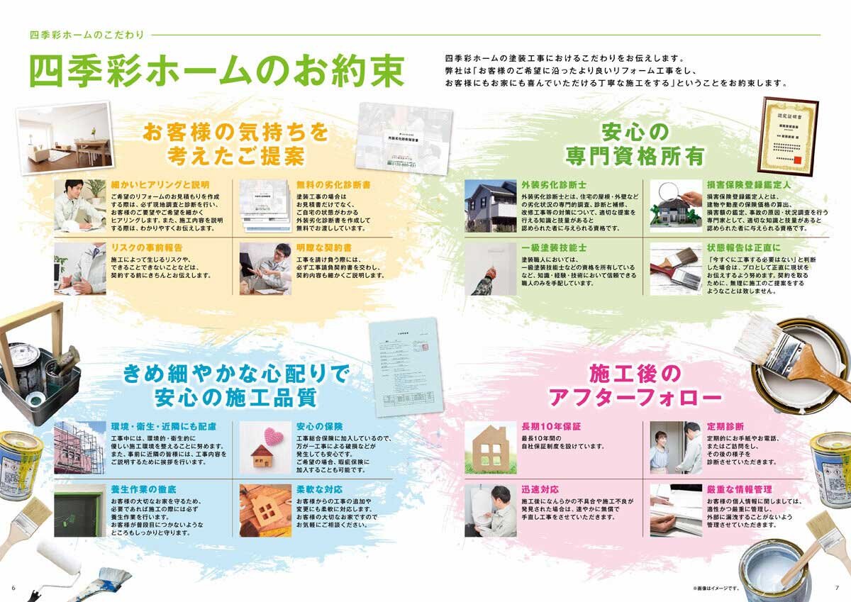 SKSジャパンホールディングス　営業マンが携行する16ページのパンフレットの一部
