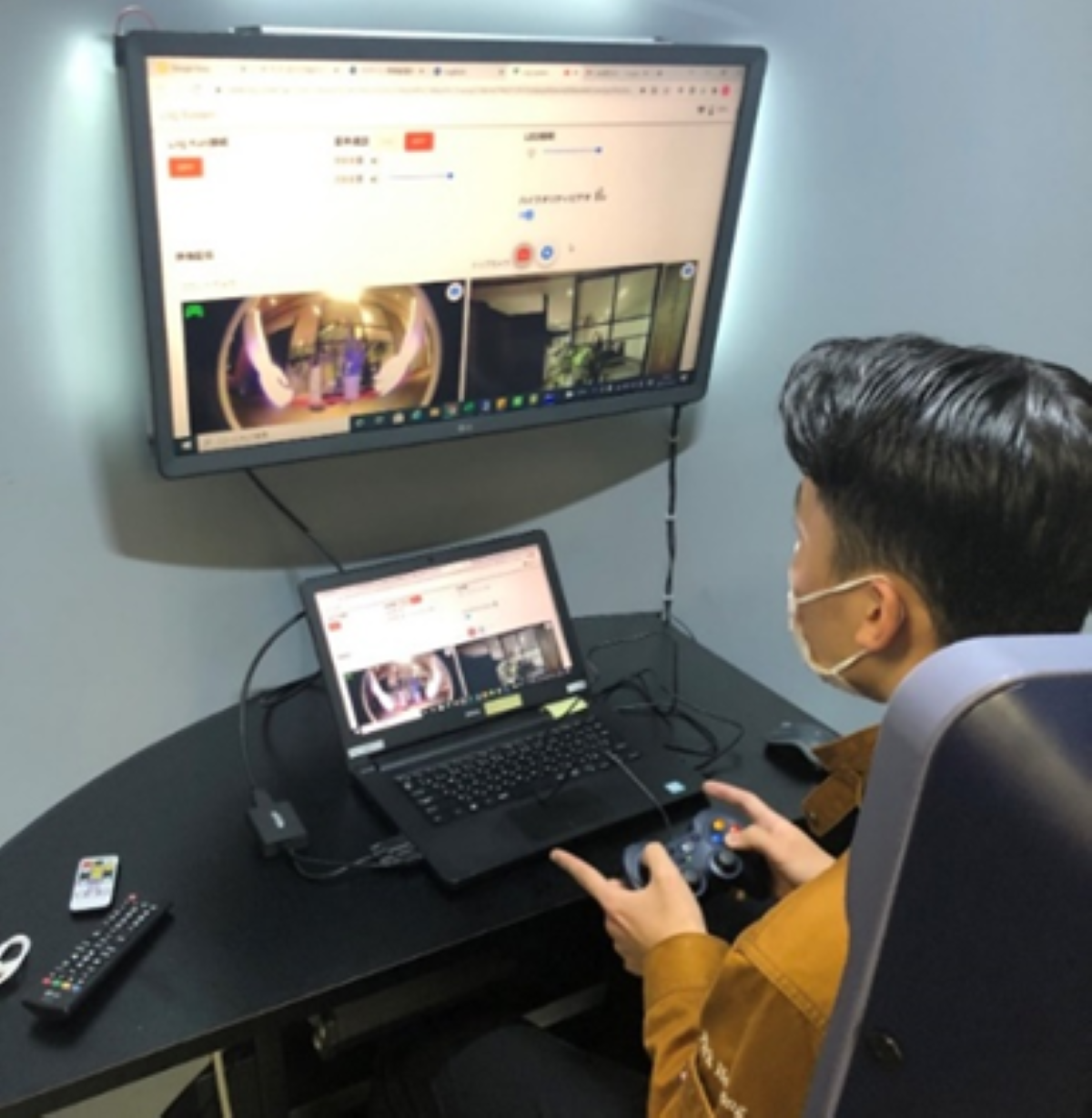エス・ビルド_社内で操作する専用ボックスも構えている