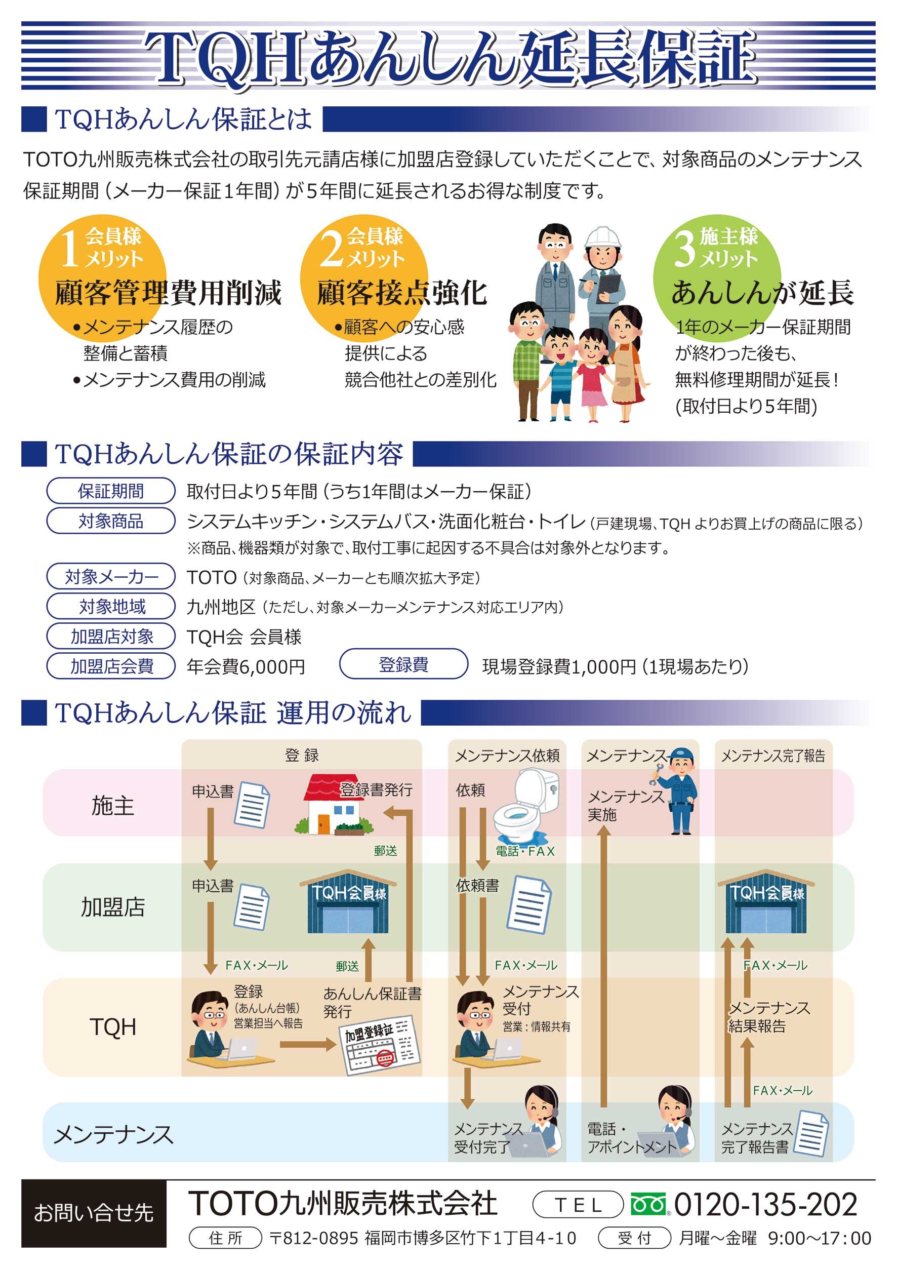 田島の提案するTQHあんしん延長保証
