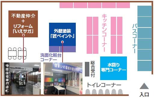 匠和美建　3つの専門店が1つのショールームに同居