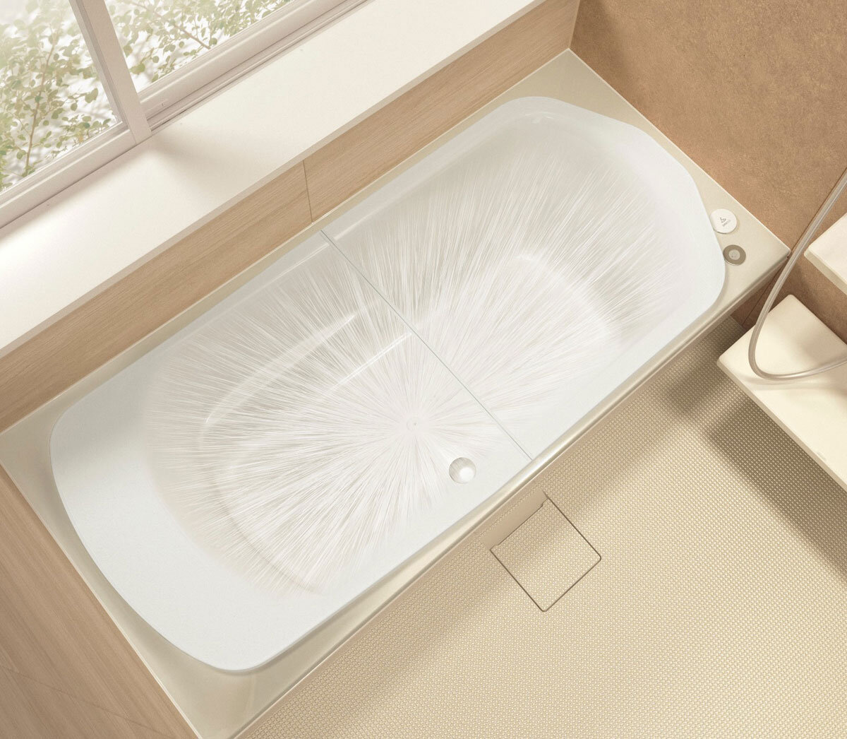 TOTO　ボタンひとつで浴槽内を自動洗浄する「おそうじ浴槽」を低水圧の現場でも採用できるようになった