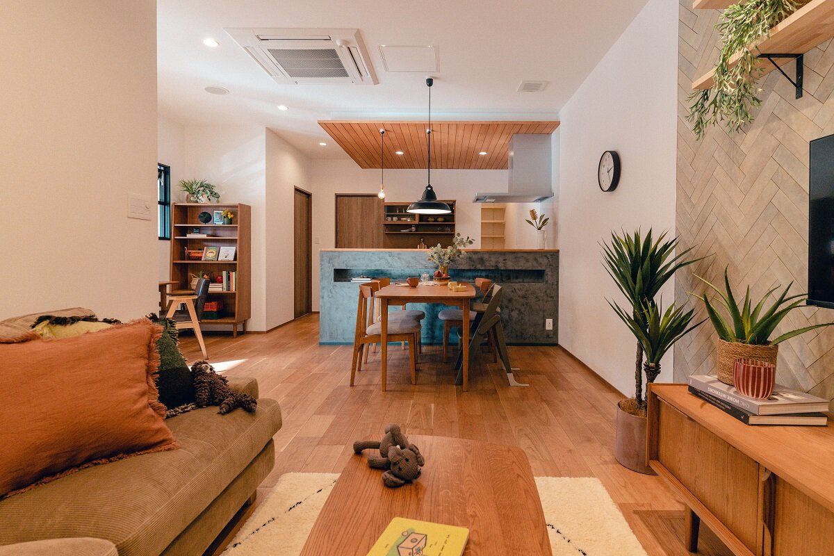 green建築工房　店内では、リノベ済みとリノベ前の部屋の差を体感できる