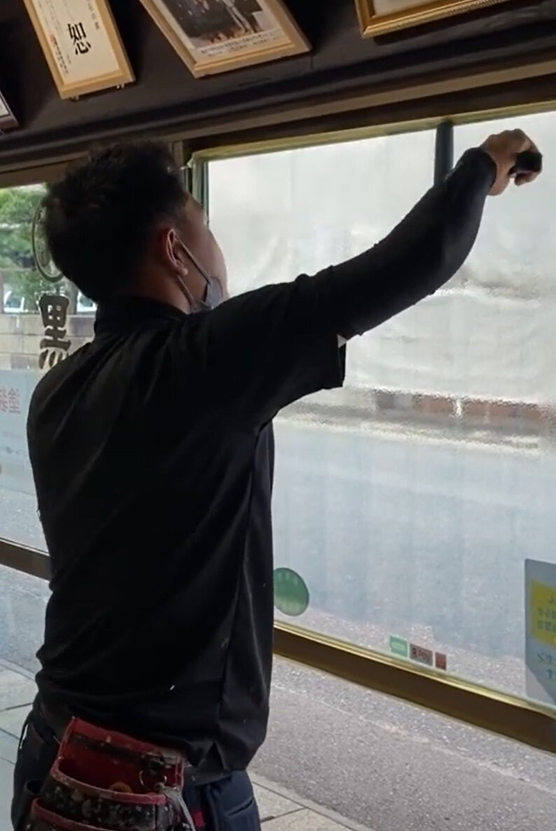志賀塗装　施工途中の様子はYouTubeでもアップしている