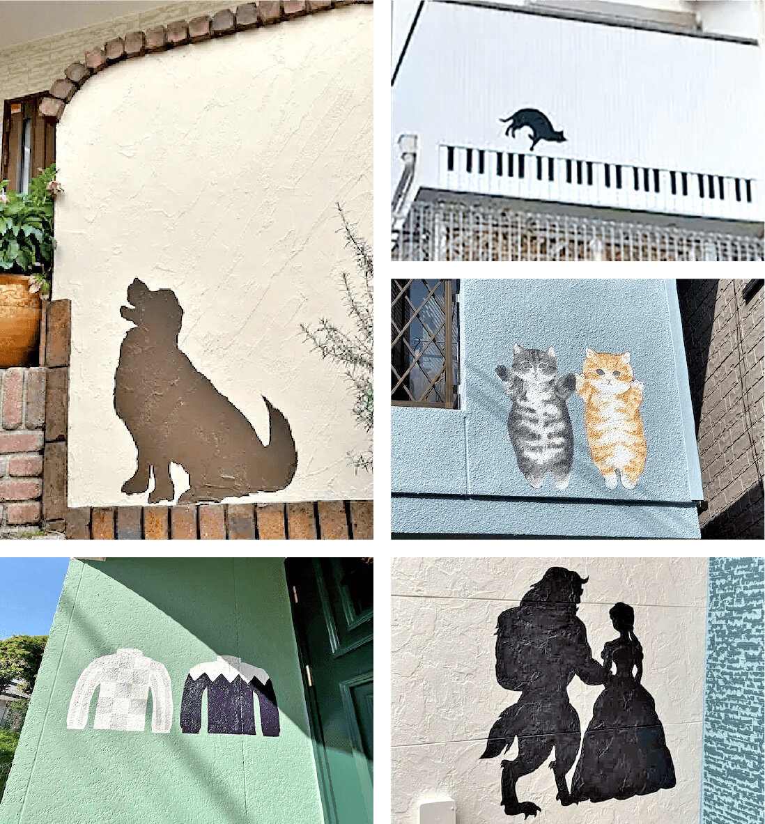 成田塗装　塗装の顧客の外壁に絵を描く無料サービスをしている