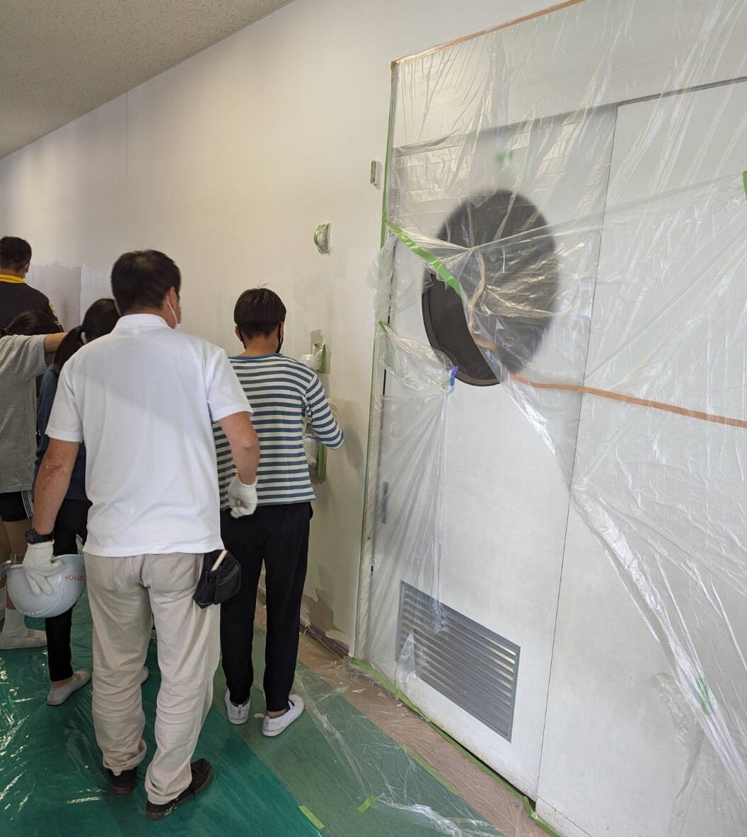 日本塗り替え研究会　奈良県の小学校で塗装ボランティア