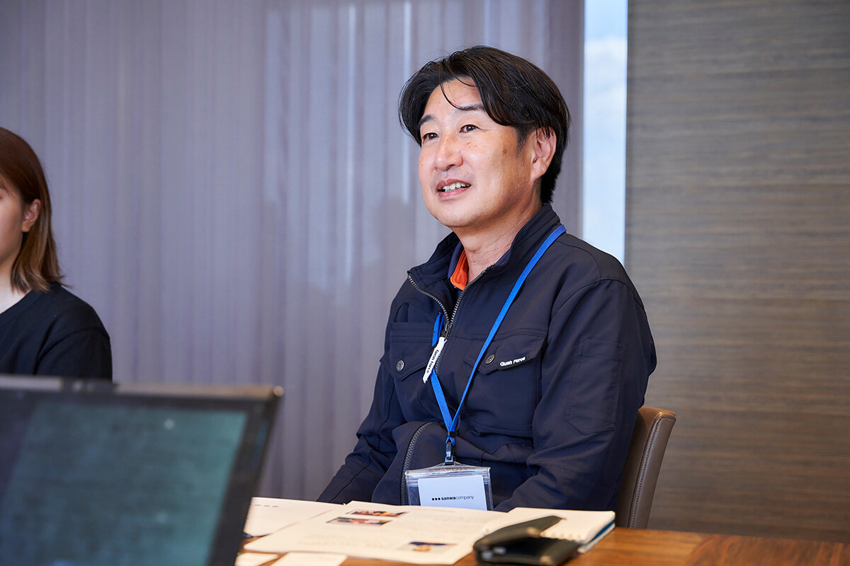 サンワカンパニー　導入前は書類の置き忘れで現場に戻るなど、現場管理ならではの使用感を語る髙橋氏