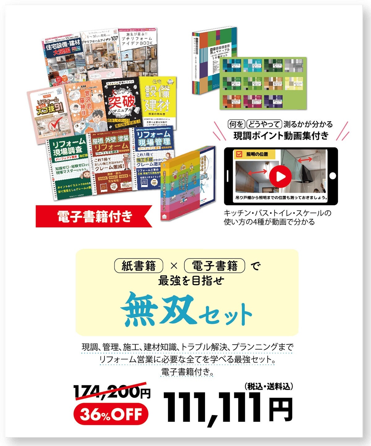 リフォーム営業に必要な全てを学べる最強セット「無双セット」