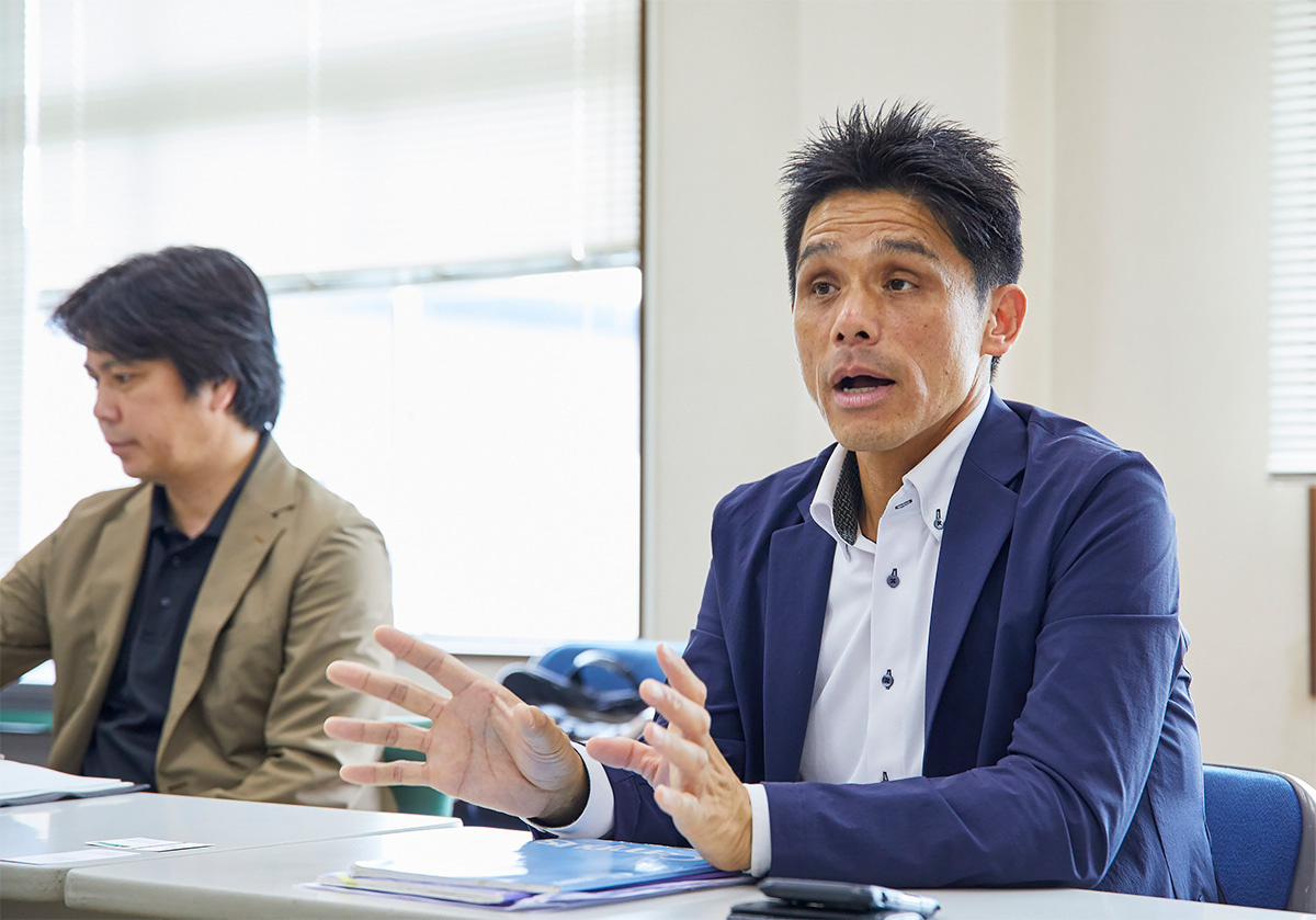 カスケホーム　安藤辰代表取締役は、自社で掴んだ業務効率化のコツについて熱く語る