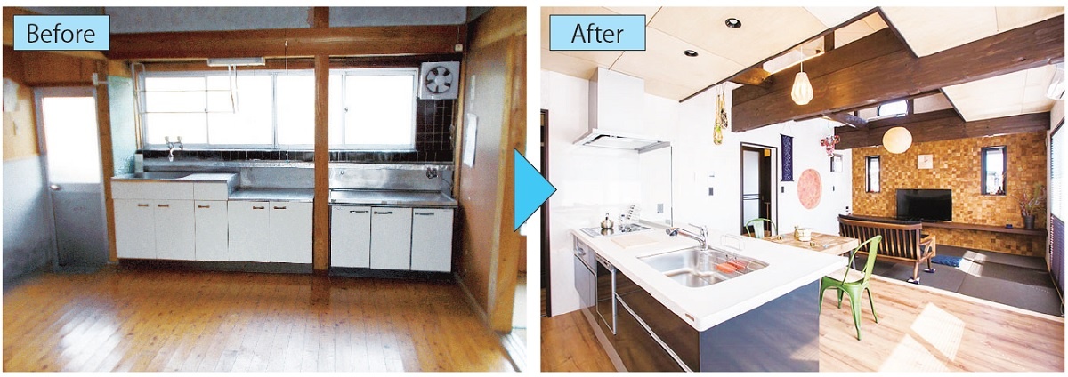 Life plus home　築40年の平屋を和モダン空間にリノベーション。設計、現場、アフター対応まで一貫して請け負う