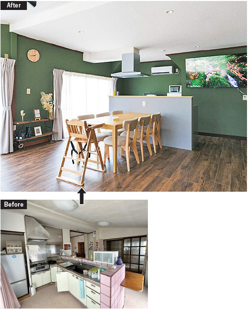 民家を改修し、民泊にした例