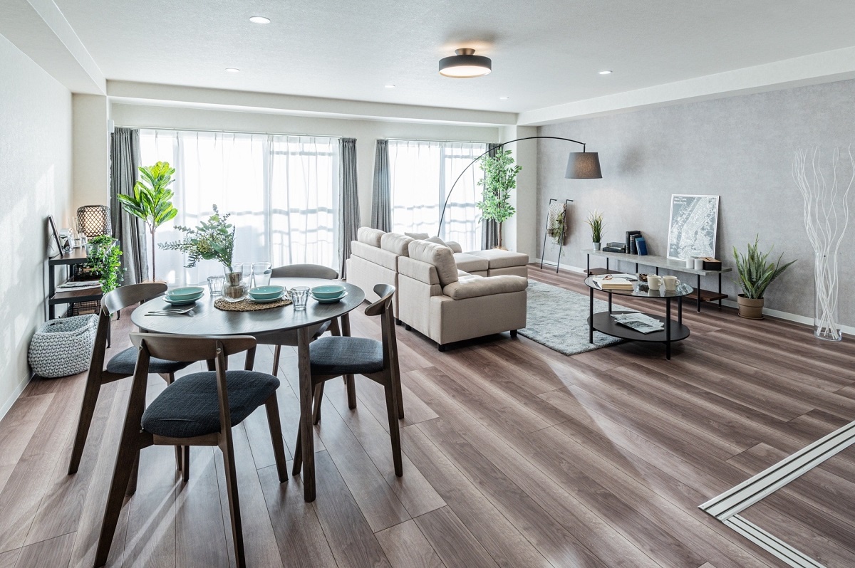 ホームステージングも行い、販売促進