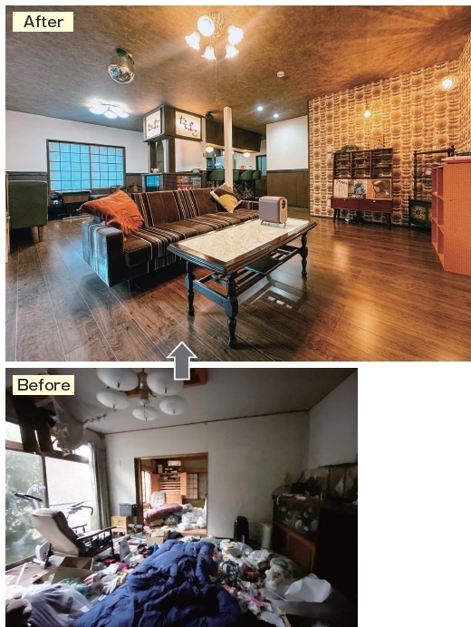 空き家を民泊施設に再生