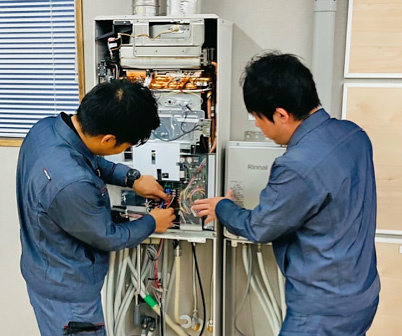 研修センターで施工の技術を学ぶ