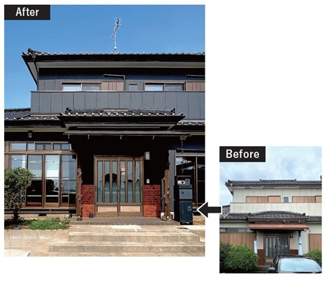 (写真：外装の塗り替えでイメージアップを図った）