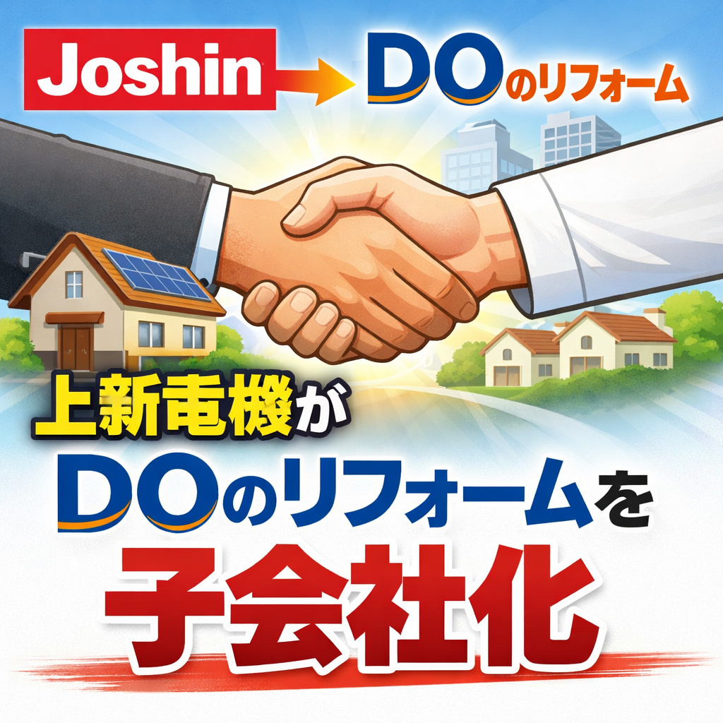 上新電機、DOのリフォームの株式を取得し子会社化