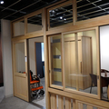 阿部興業、建具の試作品を見られる展示場