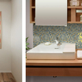 LIXIL、調湿・有害物質の吸着機能を持つ「エコカラットプラス」をデザインパネルとして利用