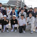 はら建興、中学校をボランティアで塗装