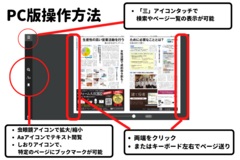 紙面ビューアーの操作方法・注意事項