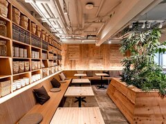 旧社員寮を一棟リノベ、共用の水回りを生かしたマンションに