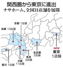 大阪の有力店ナサホームが東京進出　社長「最初の二年は赤字覚悟」