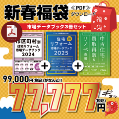 新春≪福袋≫市場データブック3冊セット！2025年もあなたをサポートします