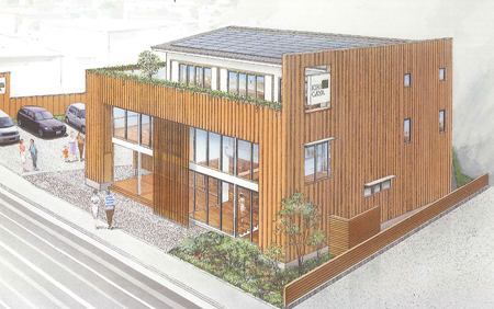 キリガヤ新社屋のパース図