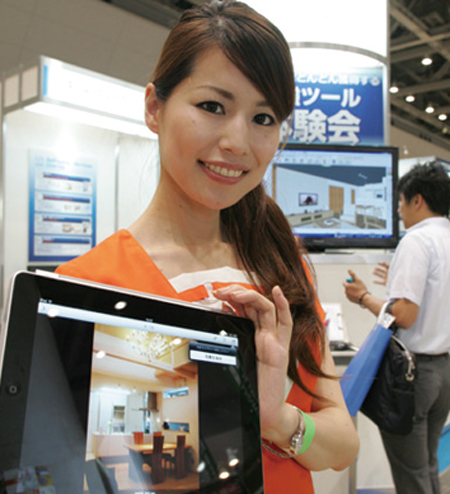 iPadを活用したツールは今年最も人気が高かった商材の一つ