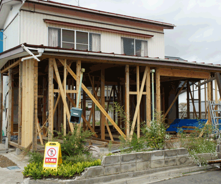フルリフォームの着工を控える住宅