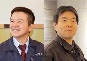 KMユナイテッド　竹延幸雄社長　／　原田左官工業所　原田宗亮社長
