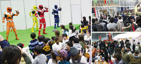 宮城・仙台住宅リフォームフェア　1日目は戦隊ヒーローもの、2日目は仮面ライダーショーを実施
