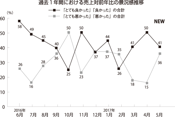 2017年5月　景況感折れ線グラフ