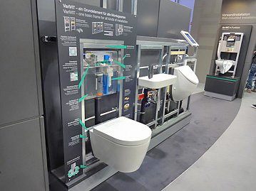 便器、洗面、小便器、取付はすべてフレーム工法