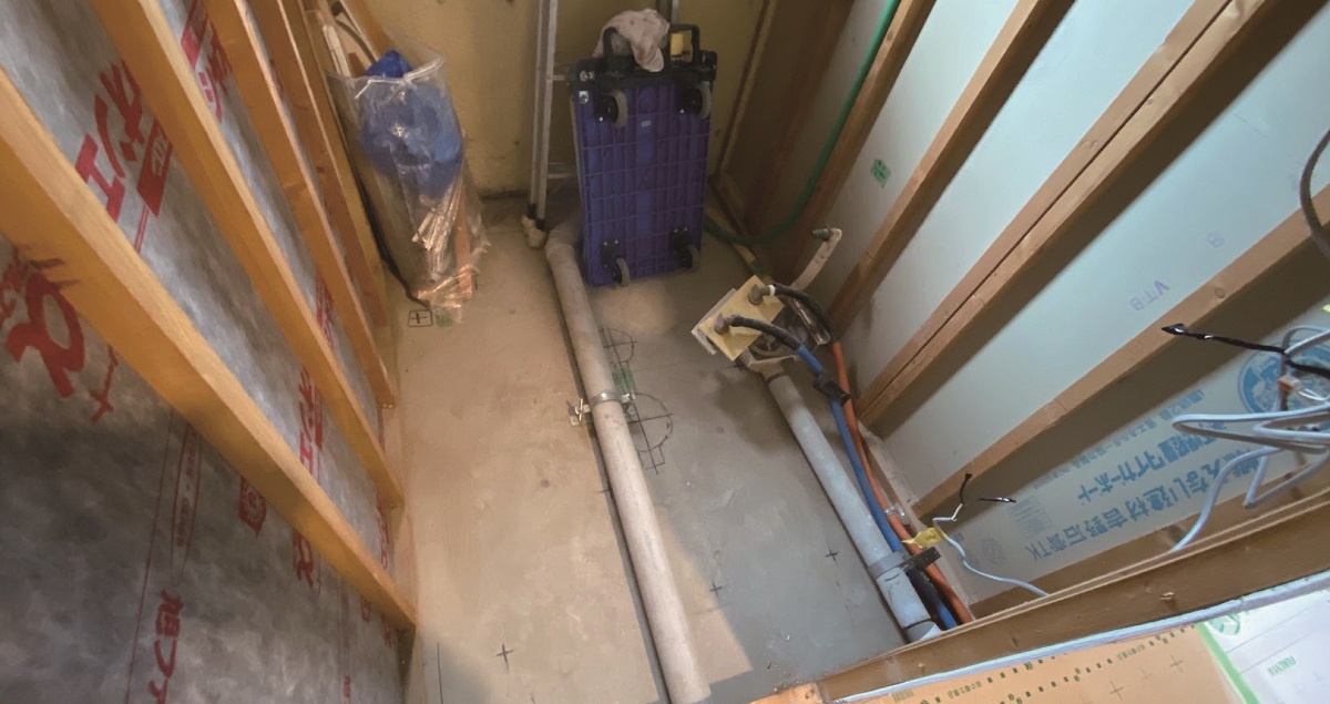 解体後に干渉物が発覚すると浴室床が上がってしまうことも
