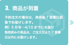 3.商品が到着
